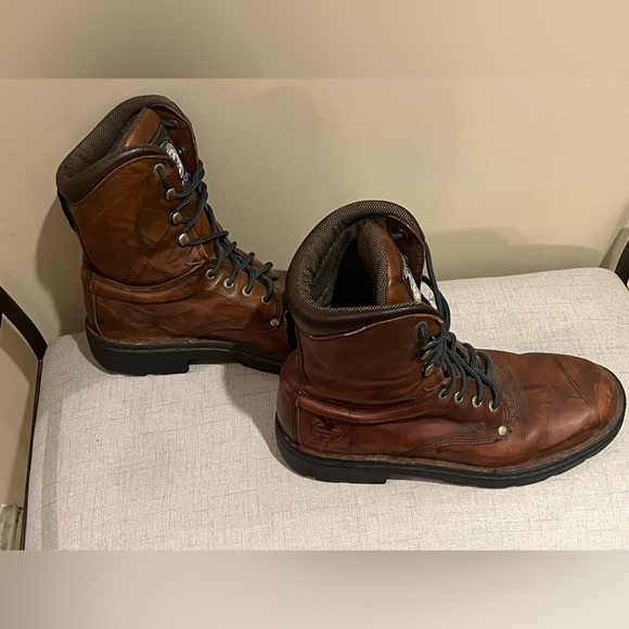 Georgia Boot Eagle Light Work Boot in Russet Wildwood, size 9 - Picture 5 of 9